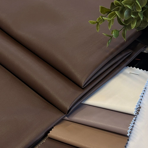 Экокожа на замшевой основе (шоколадный)