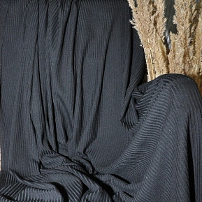 Трикотаж "Вискоза -Лапша" (черный)