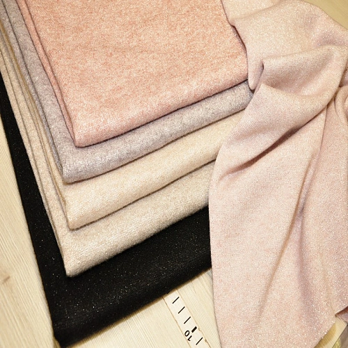 Трикотаж Ангора плотная с люрексом (пыльная сирень)