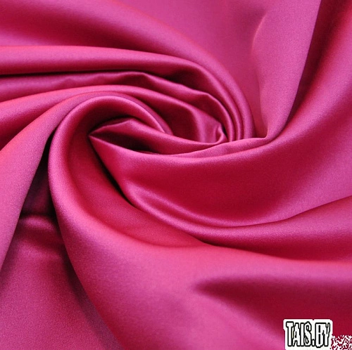 Атлас свадебный (малиновый)