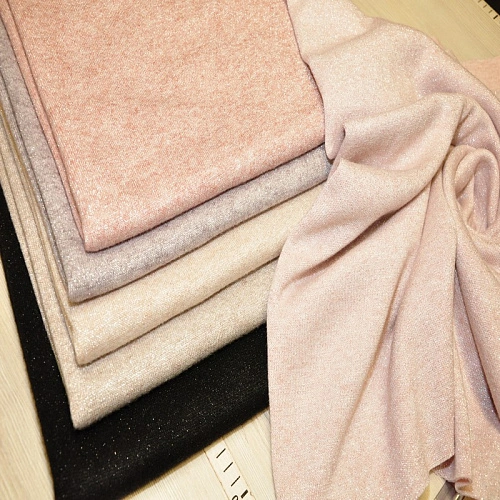 Трикотаж Ангора плотная с люрексом (теплый беж)