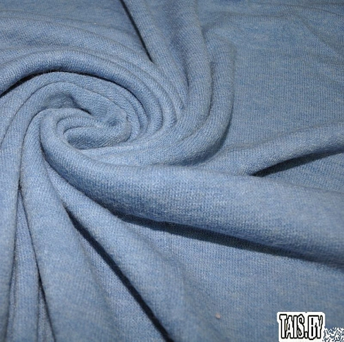 Трикотаж Ангора (голубой с сединой)