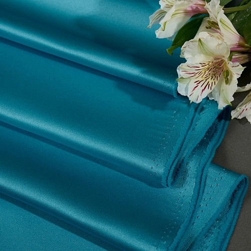 Атлас свадебный, лазурный