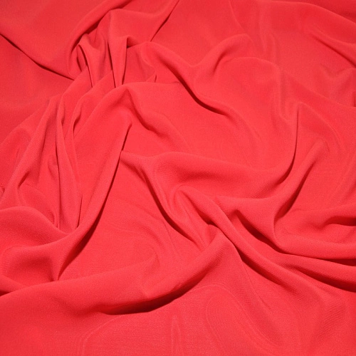 Шифон стрейчевый (красный)