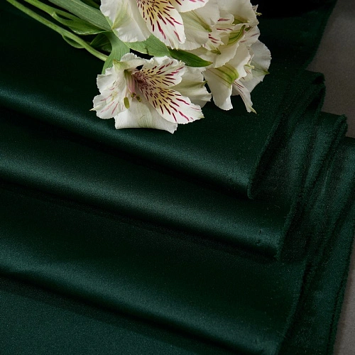 Атлас свадебный (изумруд)