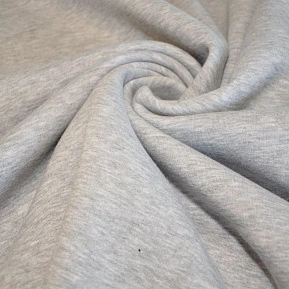 Футер 3-х нитка с начесом (светло-серый меланж)