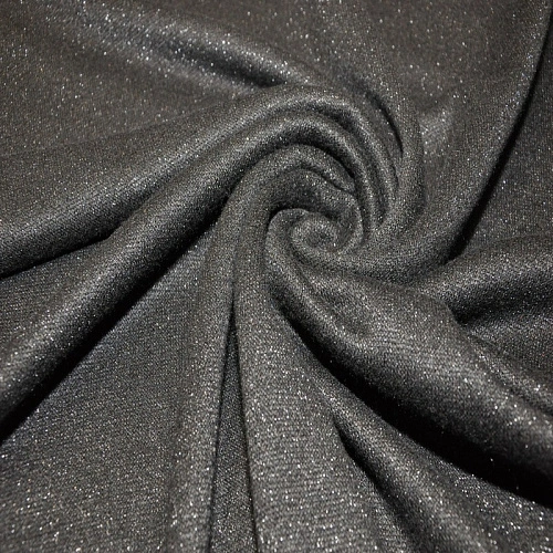 Трикотаж Ангора плотная с люрексом (черный)