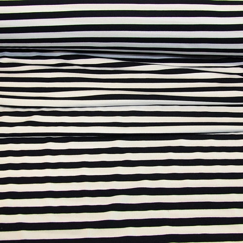 Вискоза  полоска 1 см (синий+белый)