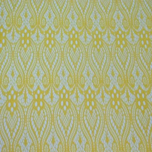 Гипюр стрейчевый (желтый)