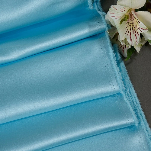 Атлас свадебный (голубая бирюза)