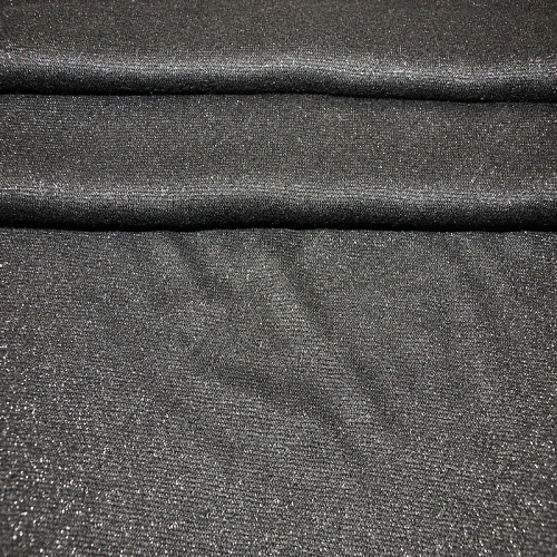 Трикотаж Ангора плотная с люрексом (черный)