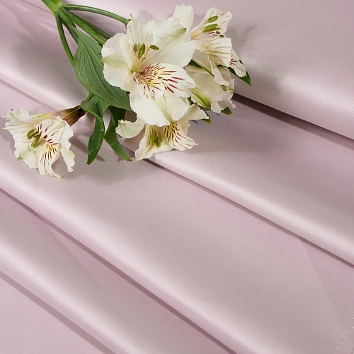 Атлас свадебный (розовая пудра)