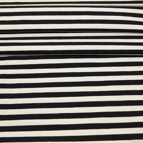 Кулирная гладь "Тельняшка" "1 см т.синий +белый"