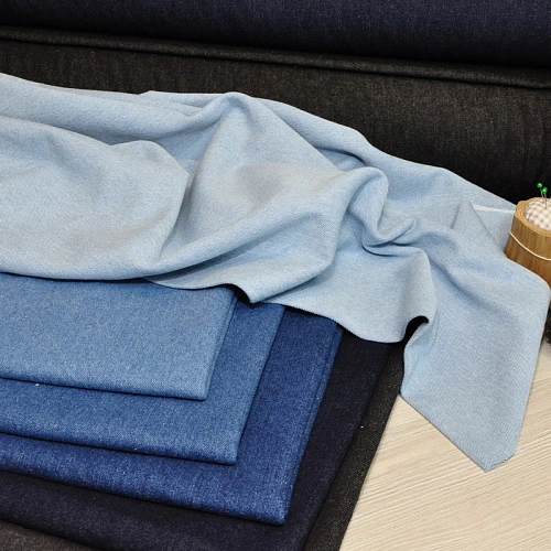 Джинс вареный 100 % хлопок (Sky)