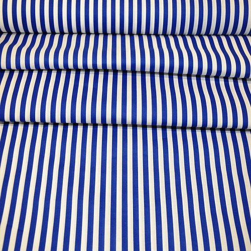 Поплин полоска  шир.1 см (василек)