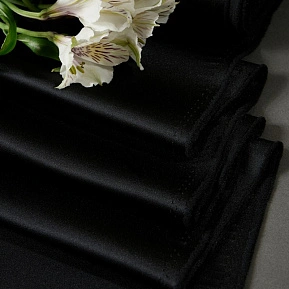 Атлас свадебный, черный