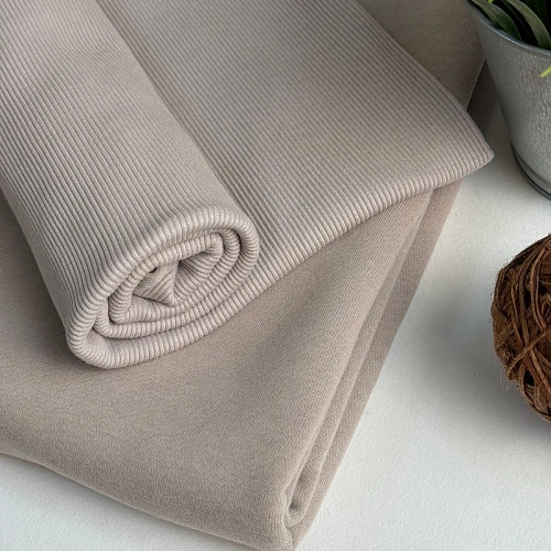 Футер 3-х нитка с эффектом велюра (бежевый)