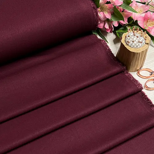 Костюмная ткань "Бостон" (бургунди)