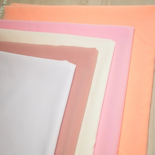 Креп-шифон (насыщенно-коралловый)