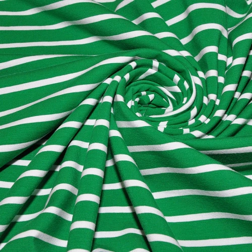 Кулирная гладь "Тельняшка" "2см-0,5см бенетон +белый"