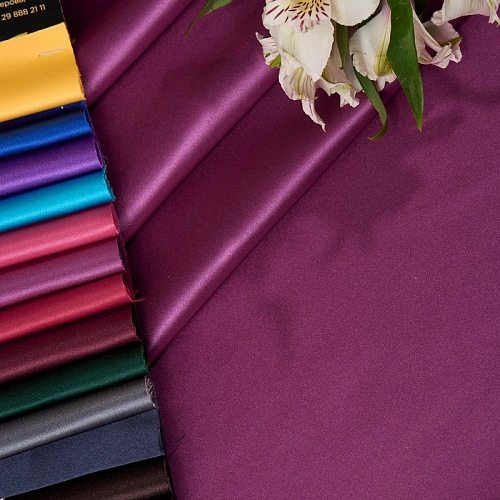 Атлас свадебный (фуксия)