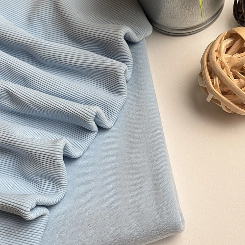 Футер 3-х нитка с эффектом велюра (светло-голубой)