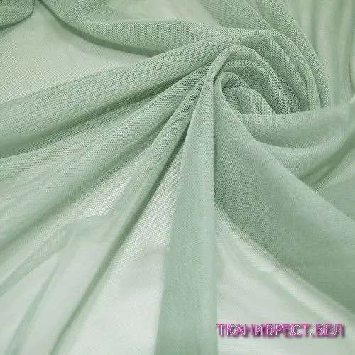 Ткань Сетка стрейчевая (светло-оливковый)