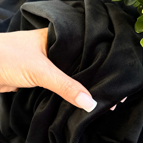 Велюр "Бамбук" (черный)