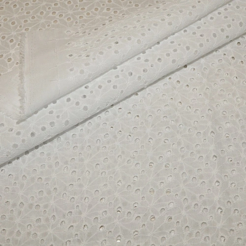 Батист вышитый "Ришелье" (белый) 4