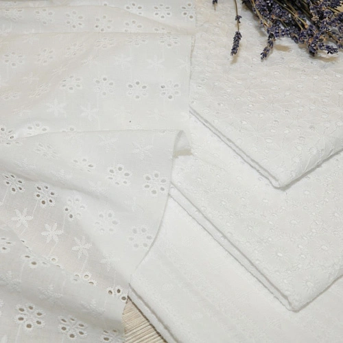 Батист вышитый "Ришелье" (белый) 2