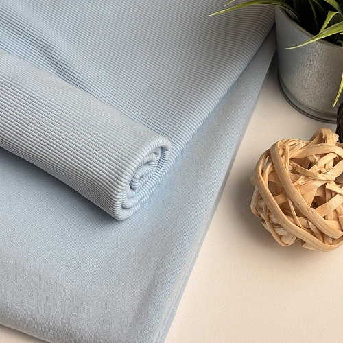 Футер 3-х нитка с эффектом велюра (светло-голубой)