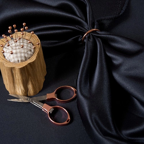 Атлас свадебный (синий)