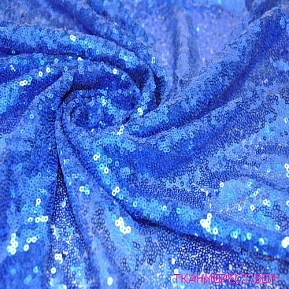 Пайетки на сетке (василек)