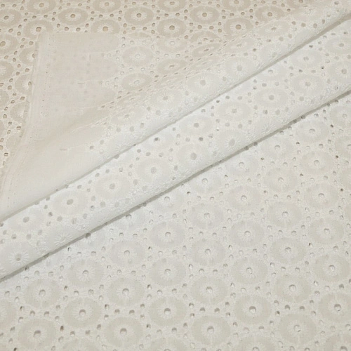 Батист вышитый "Ришелье" (белый) 3