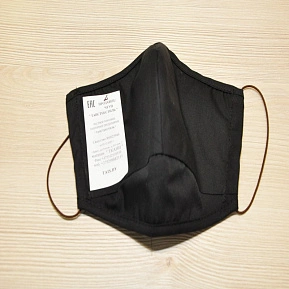 Маска защитная многоразовая (черный L)