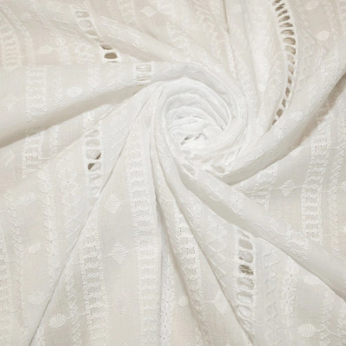 Батист вышитый "Ришелье" (белый) 2