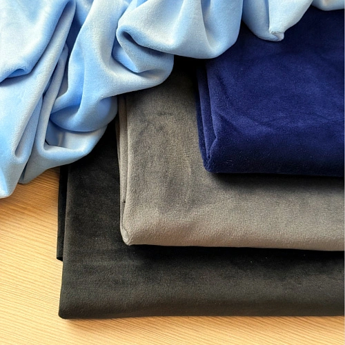 Велюр "Бамбук" (черный)