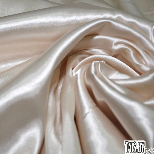 Атлас тонкий(кремовый)