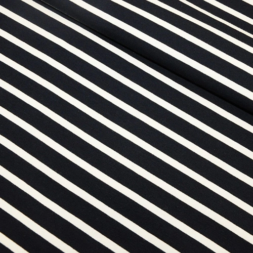 Футер 2-х нитка Полоска (темно синий фон белая полоска)