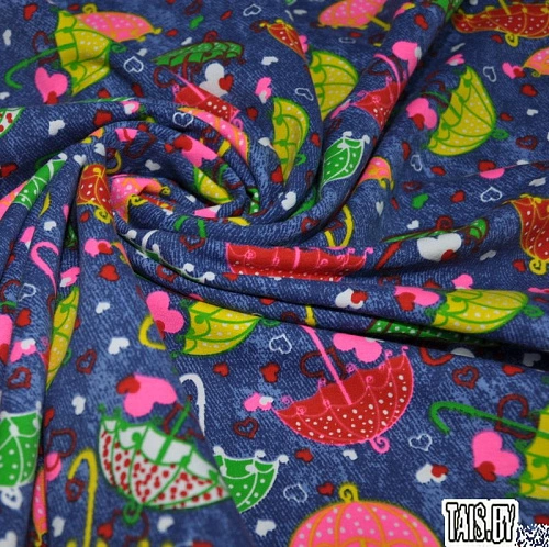 Футер 2-х нитка набивной "Зонтики"