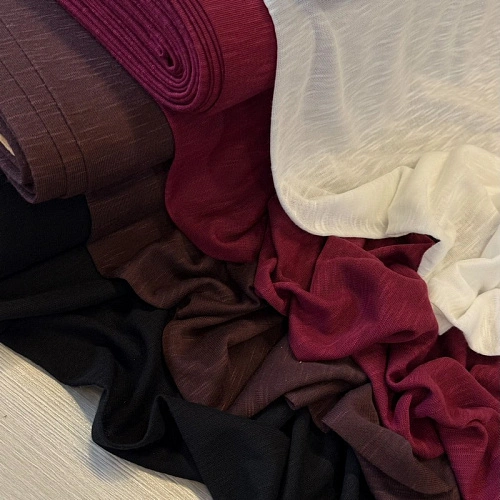 Полупрозрачный трикотаж  "Крапива" молоко