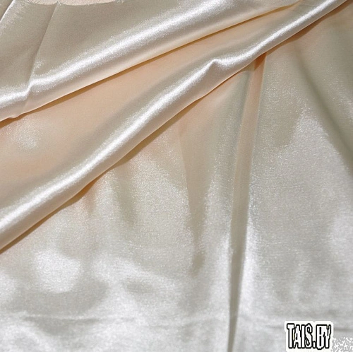 Атлас тонкий(кремовый)