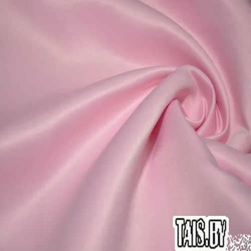 Атлас свадебный (нежно розовый)