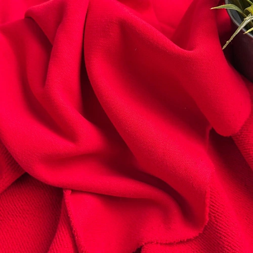 Футер 3-х нитка с эффектом велюра (красный)