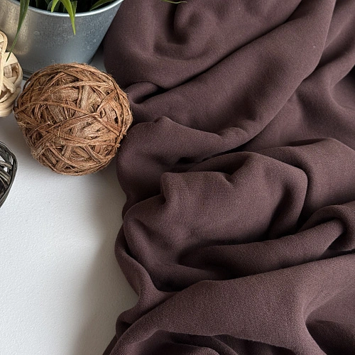 Футер 3-х нитка с эффектом велюра (шоколад)