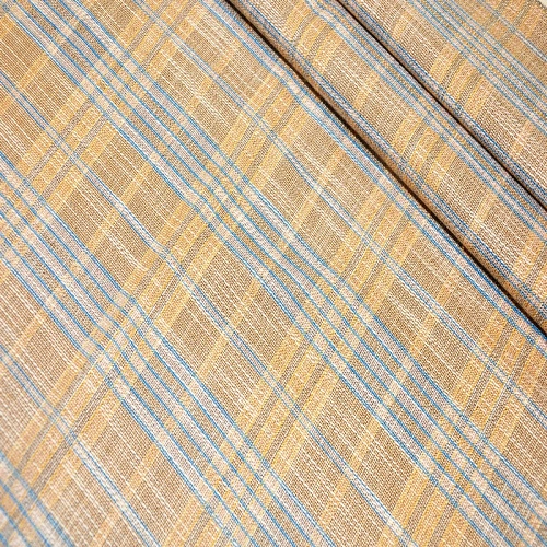 Костюмная ткань "Клетка  " (оранжевая английская клетка)