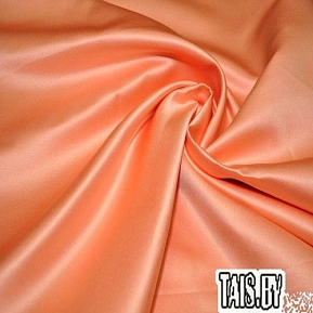 Атлас свадебный (персиковый)