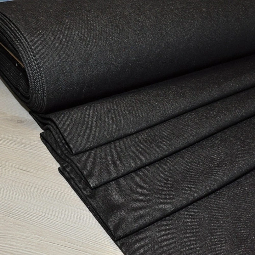 Джинс вареный 100 % хлопок (Blak)