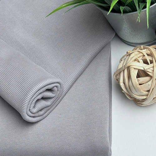 Футер 3-х нитка с эффектом велюра (серый)