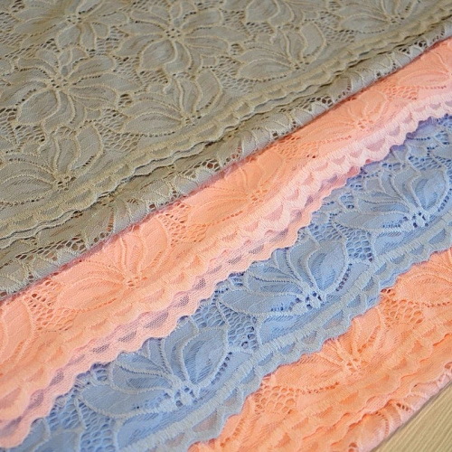 Гипюр стрейчевый с ажурным краем (серый)